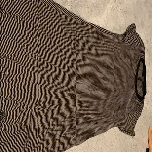 Black and Tan flow dress